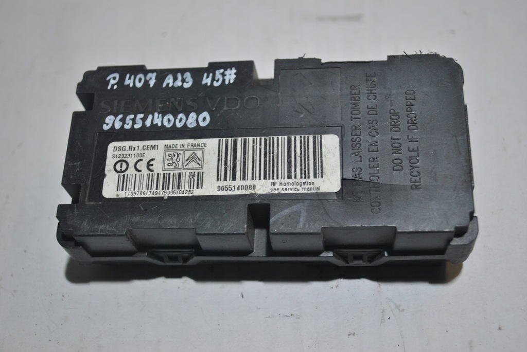 фото №7, Модуль давления шин peugeot 407 9655140080