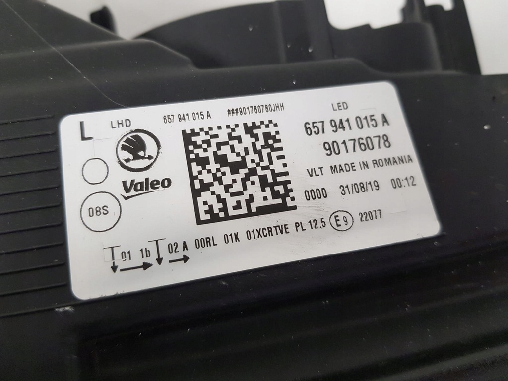 фото №12, Skoda scala лампа правая левая комплект перед crystal lighting idealne