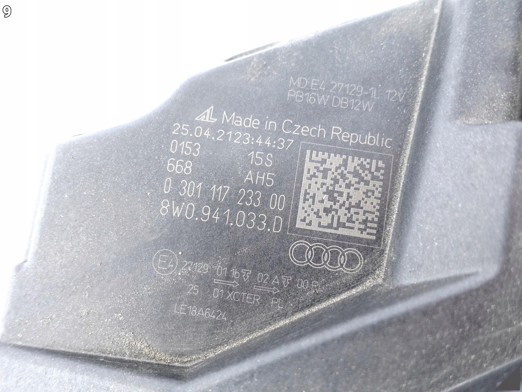 фото №10, Audi a4 s4 b9 8w0 lift 19-24 лампа full led левая перед europa 033d +модуль