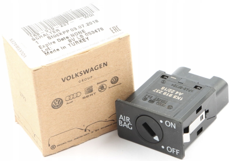 фото №1, Выключатель подушки безопасности подушка безопасности пассажира 1k8919237wgi