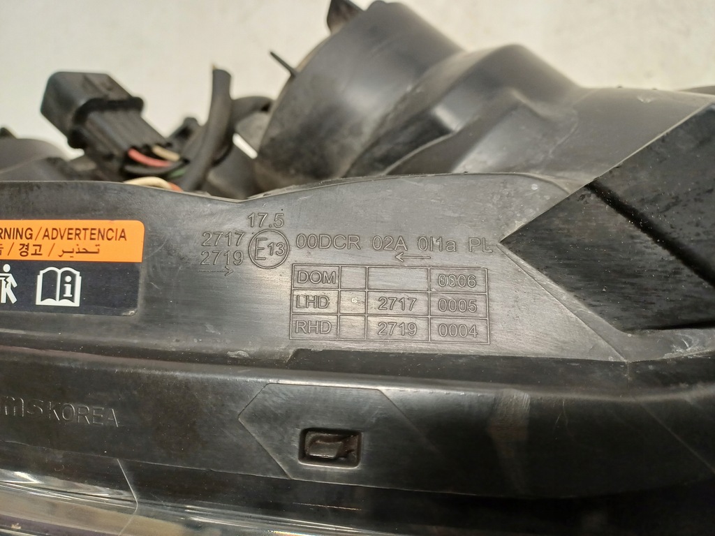 фото №12, Renault koleos 1 i 07-11 лампа правая перед ксенон - комплектная с преобразователь