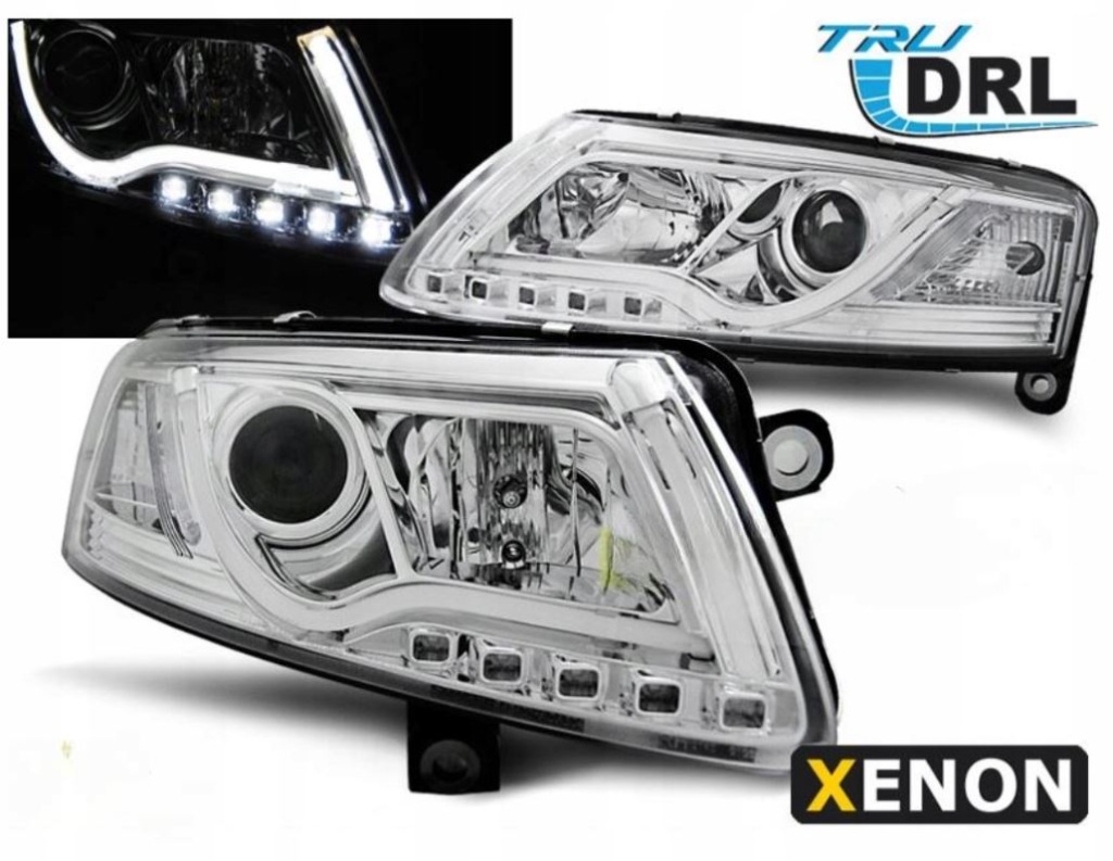 Купить Piękne фонари фары к audi a6 c6 4f od 04.2004 к 2008 roku led ксенон