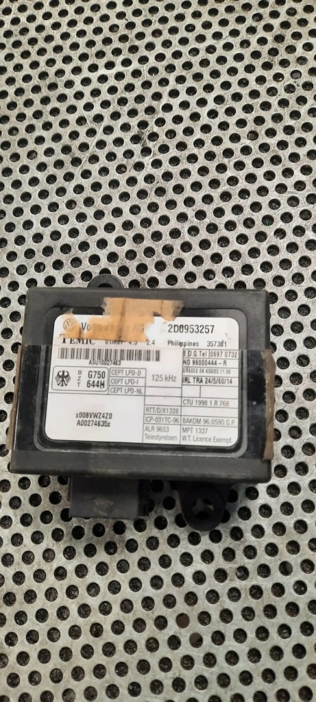 фото №1, Модуль иммобилайзер vw lt 2d0953257