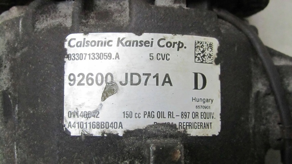 фото №6, Nissan x-trail t31 2.0 компрессор klimatzyzacji 92600jd71a