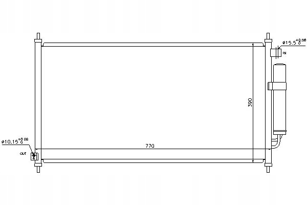 фото №1, Nissens 940237 конденсатор, кондиционер