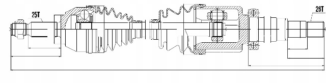 фото №1, Nty привідний вал привідна ford nty npw-fr-054