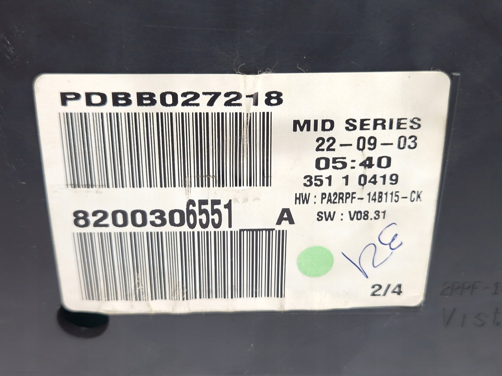 фото №6, Renault megane 2 бензин - счетчик - 8200306551 a