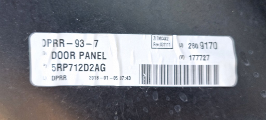 фото №9, Chrysler pacifica обшивка правый задняя кнопки 18r