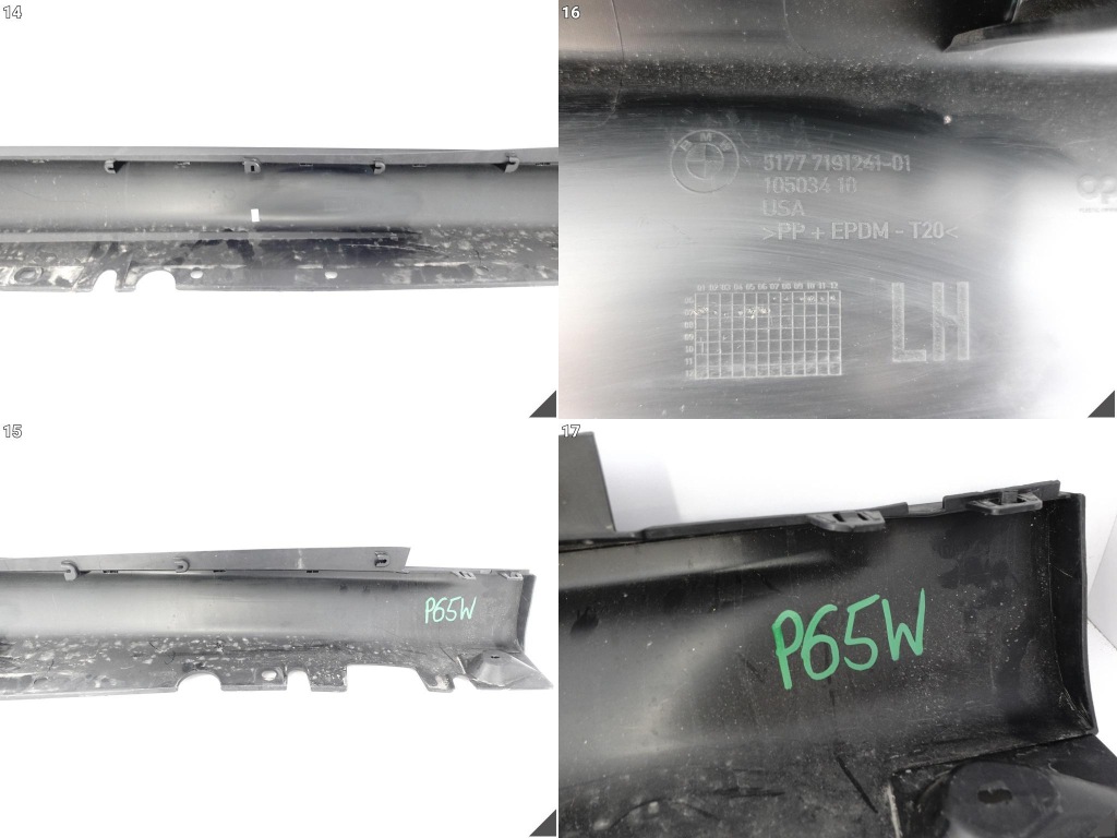 Bmw x5 e70 06-13 перед / po рестайлінг  lci поріг накладка поріг накладка ліва Оригінал