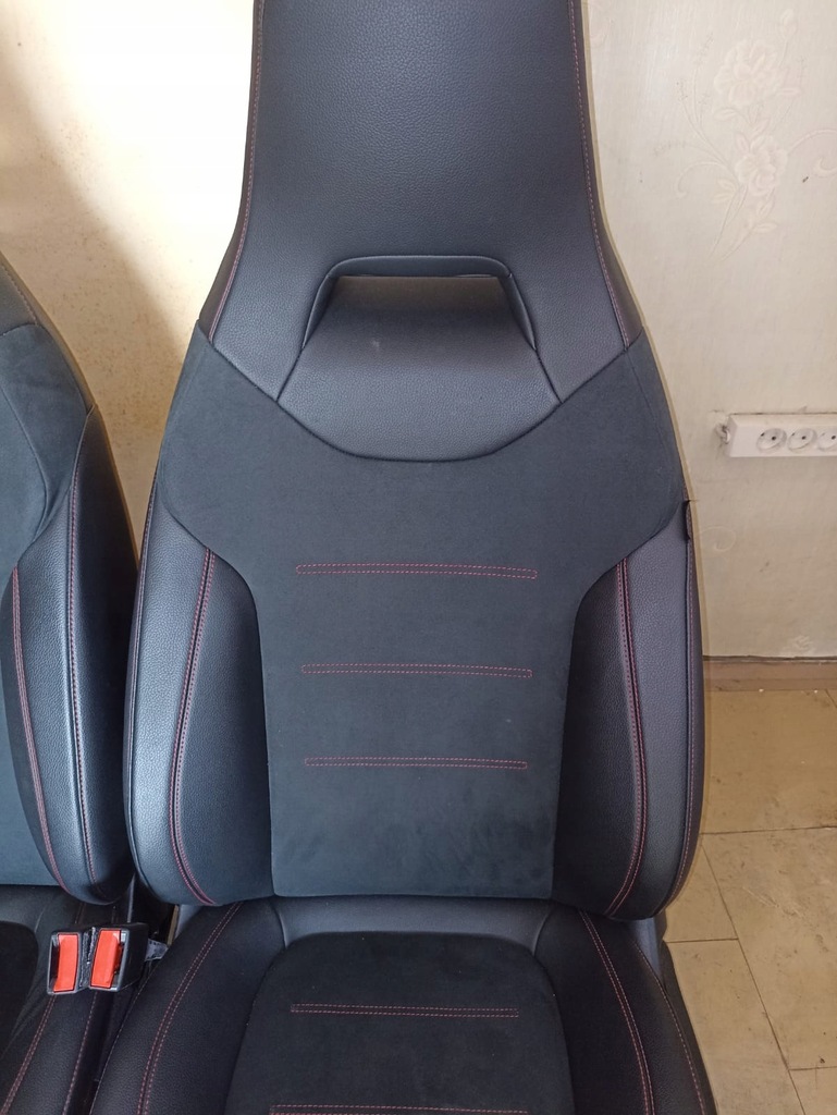 фото №7, Mercedes w177 a klasa amg сиденья заднее сиденье комплект кожа alcantara сиденье