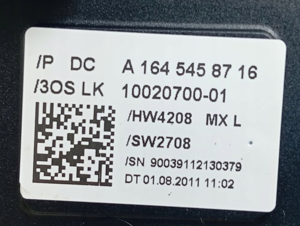 фото №9, Mercedes ml 164 w164 подрулевой переключатель переключатель комбинированный переключатели лента a1645458716