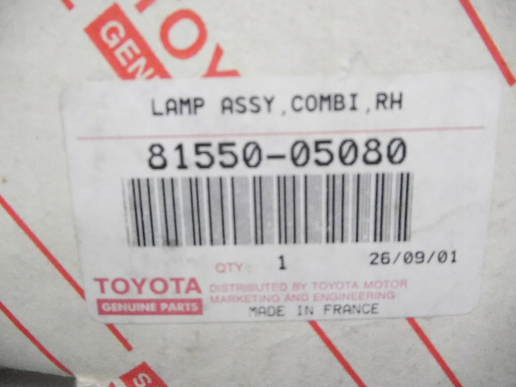 фото №12, Лампа задняя правый toyota avensis 99-03 81550-05080