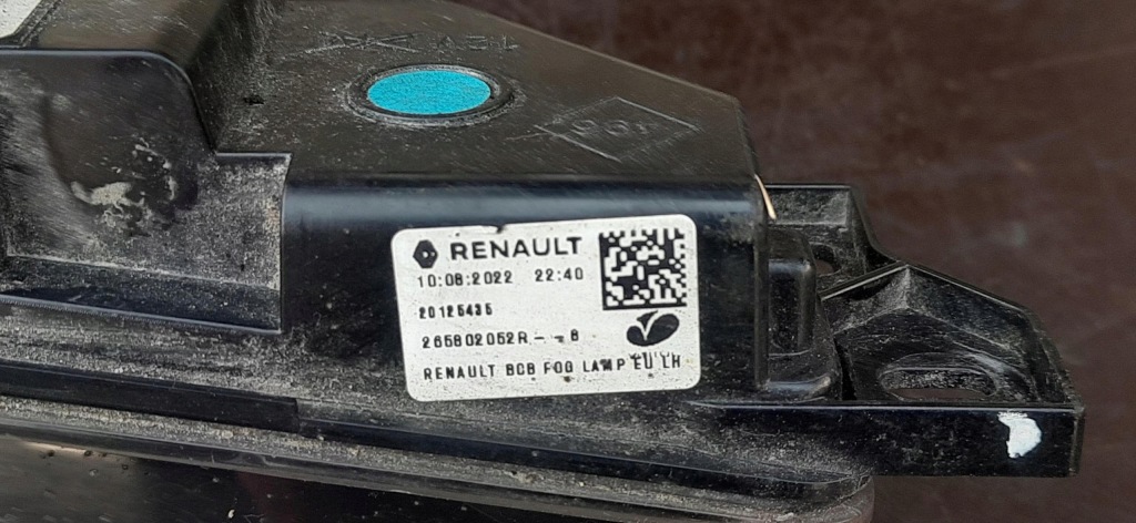 Лампа левый задний  w бампер renault megane v e-tech 265802052r с Разборки