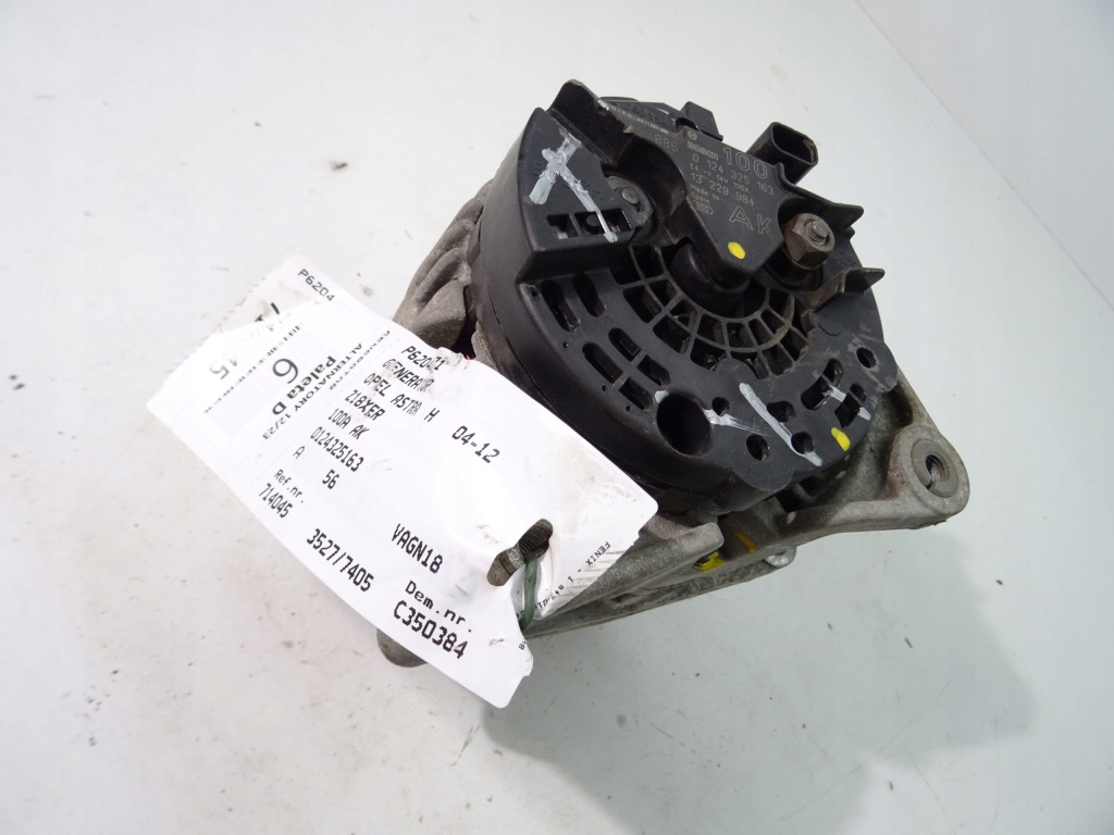 фото №1, Opel astra h 1.6 генератор 13229984 0124325163 .