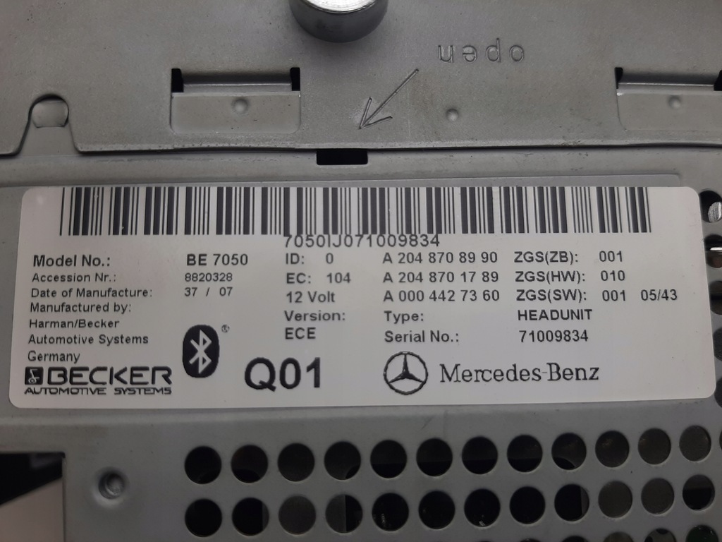 фото №6, Радіо cd mercedes w204 a2048708990