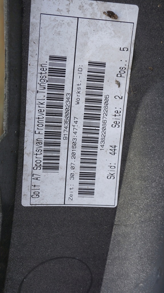 фото №12, Vw golf vii sporstvan sportvan бампер перед