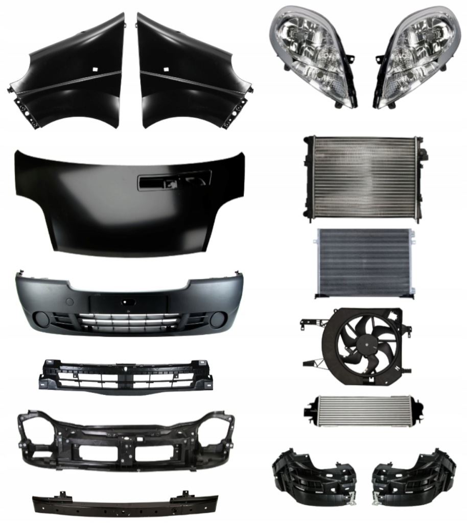 фото №1, Renault trafic 07-14 бампер pas капот крила