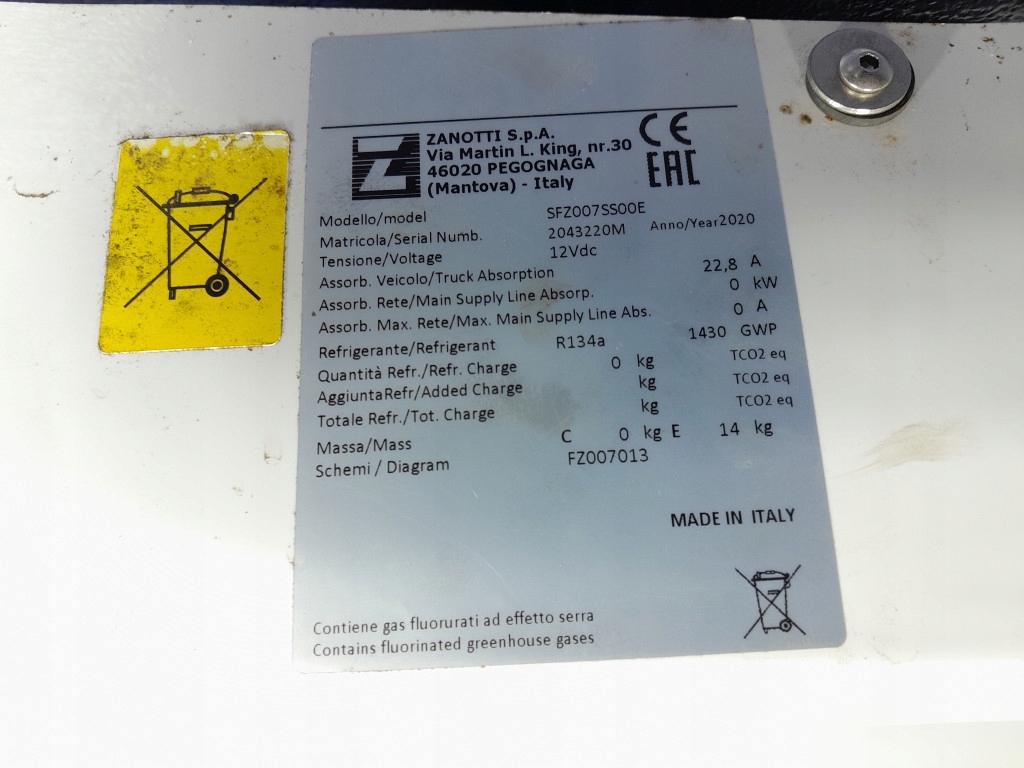 фото №6, Toyota proace city 19- агрегат zanotti радіатор кондиціонера s fz007 ss00e