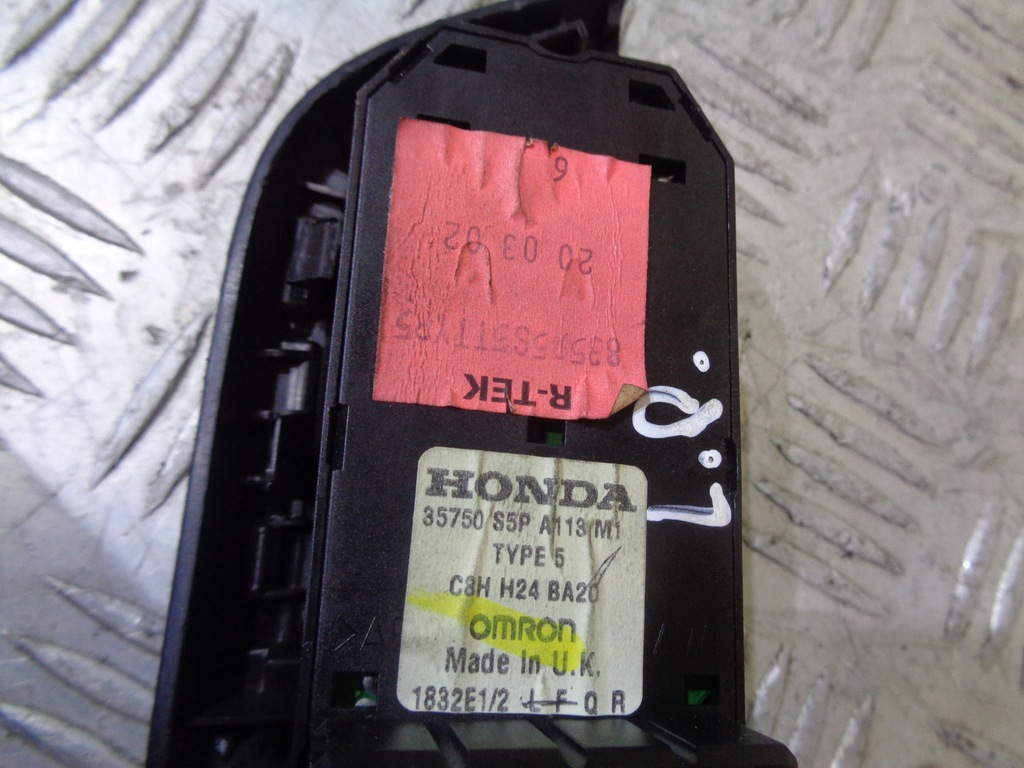 фото №6, Перемикач вікон лівий перед civic vii coupe 01-