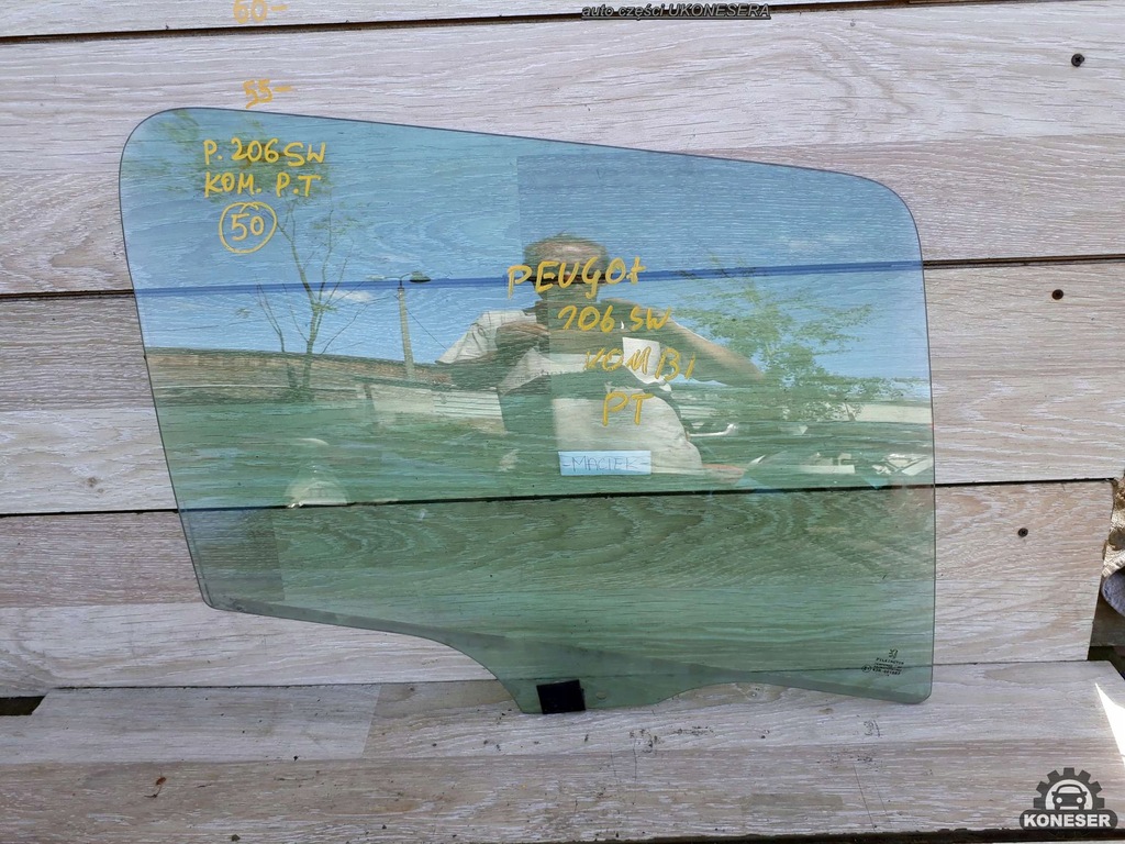 фото №1, Стекло дверь правый задняя peugeot 206 sw kombi