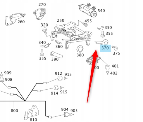 фото №6, Ручка кронштейн регулировка сиденье mercedes a w169