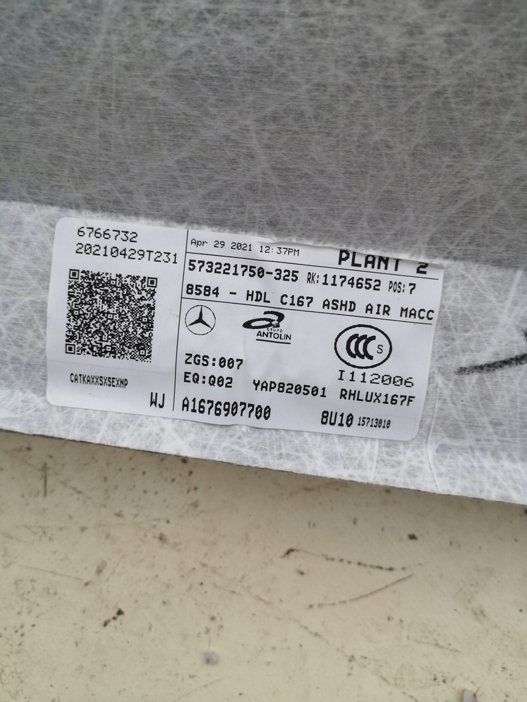 фото №10, Mercedes w167 gle coupe стеля a1676907700