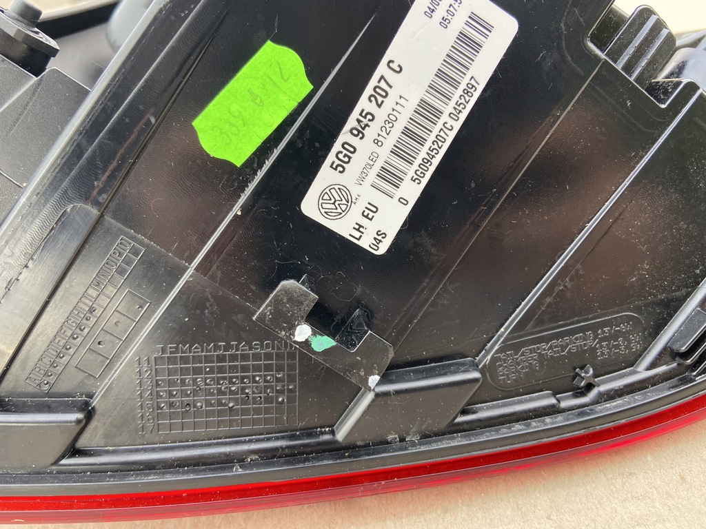 фото №4, Vw golf vii 7 gti r-line 13-16 led лампа задняя левая