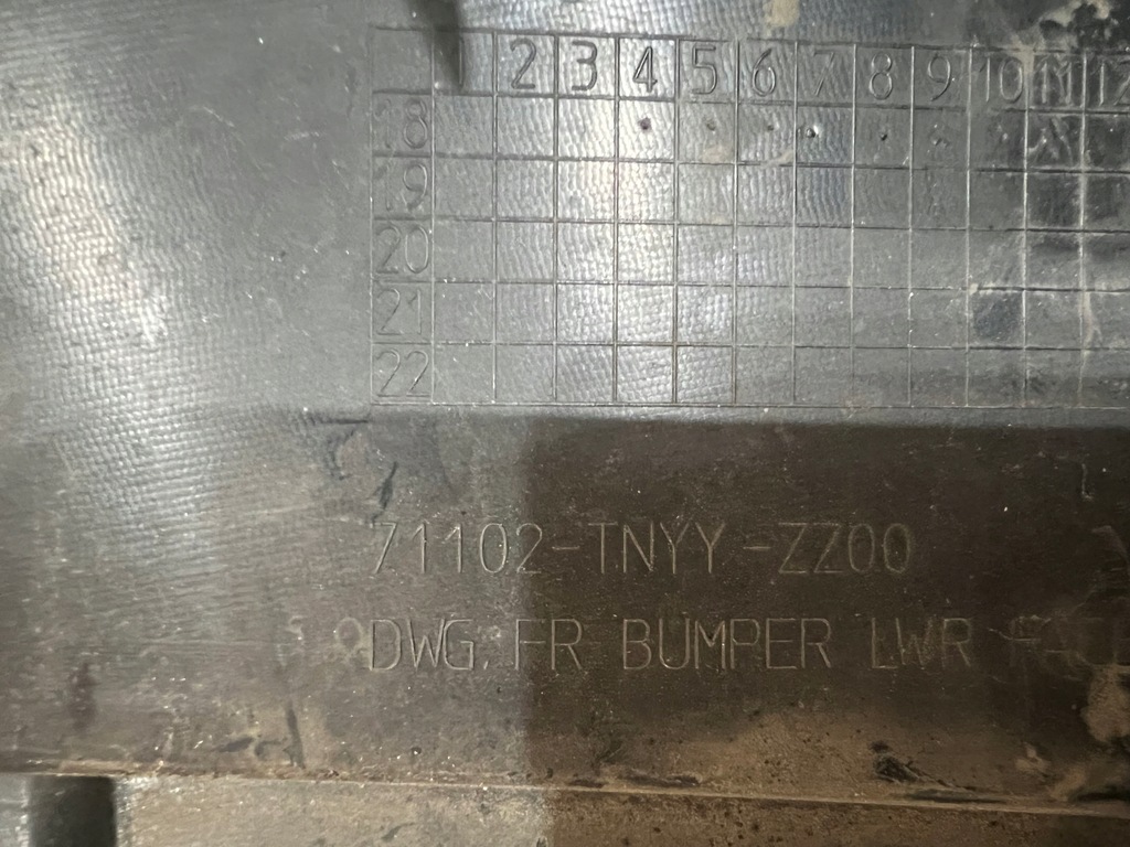 фото №11, Спойлер накладка бампера honda crv cr-v 5 v 18-