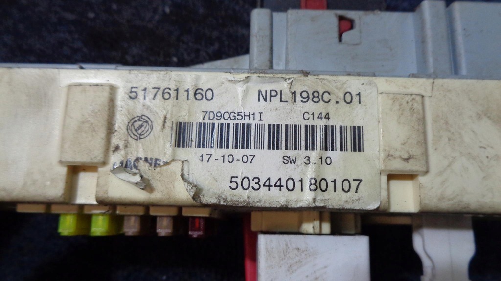 фото №7, Бортовий комп'ютер замок запалювання bsi fiat bravo 2 ii 1.6 16v m-jet