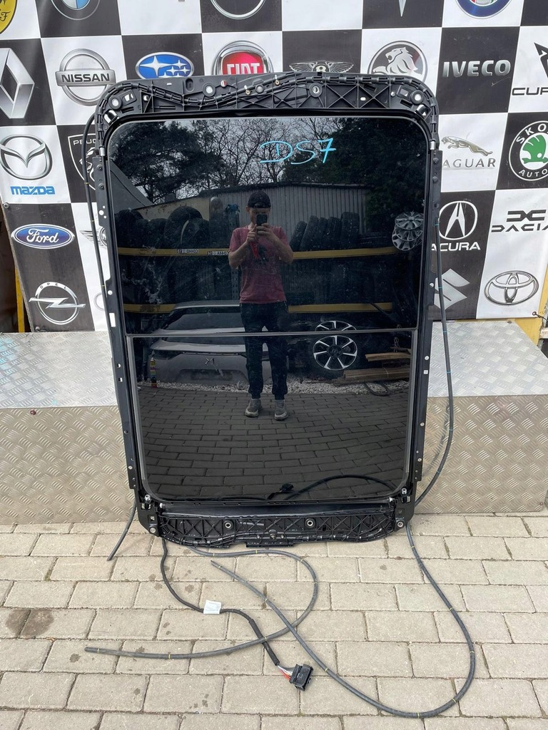 фото №1, Citroen ds7 панорама szkoło крыша lift 2023r. гибрид 1.6