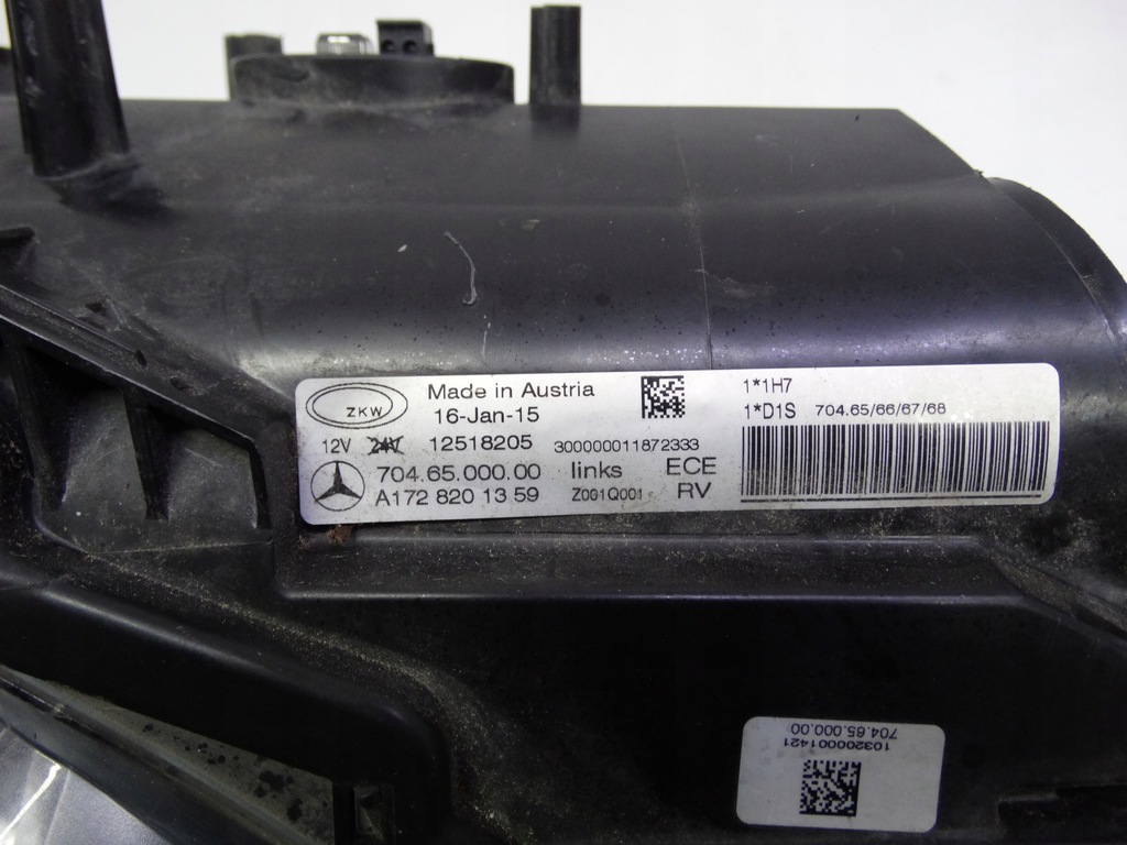 фото №16, Mercedes slk iii r172 w172 11-15 лампа левая ксенон поворотный ils a1728201359