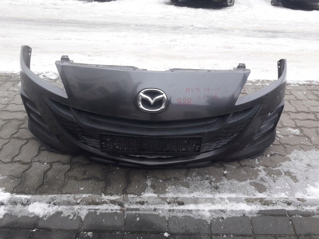 фото №7, Mazda 3 bl 2009-2011 бампер перед kompletny хороший цвет 38r bez покраска