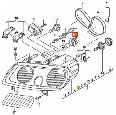 фото №8, Монтаж dla роз'єм лампочка vag volkswagen caddy 2k touran 2004 2008