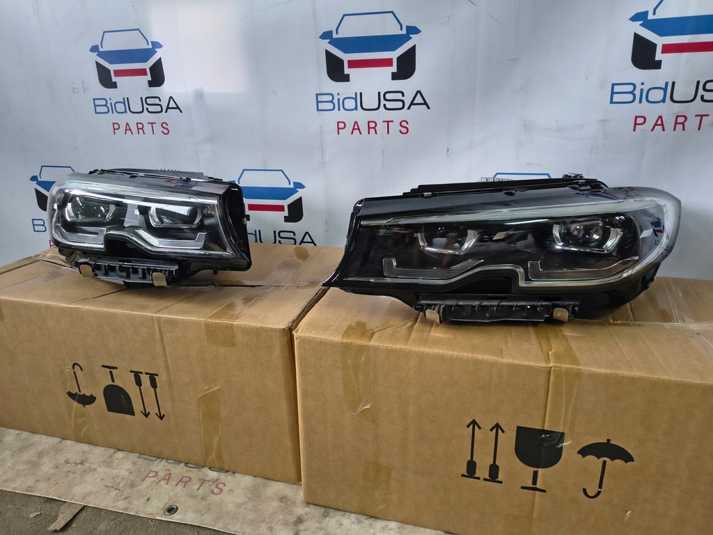 фото №10, Бампер передний комплект радиатор лампы led бензин 2.0 bmw g20 2018 europa