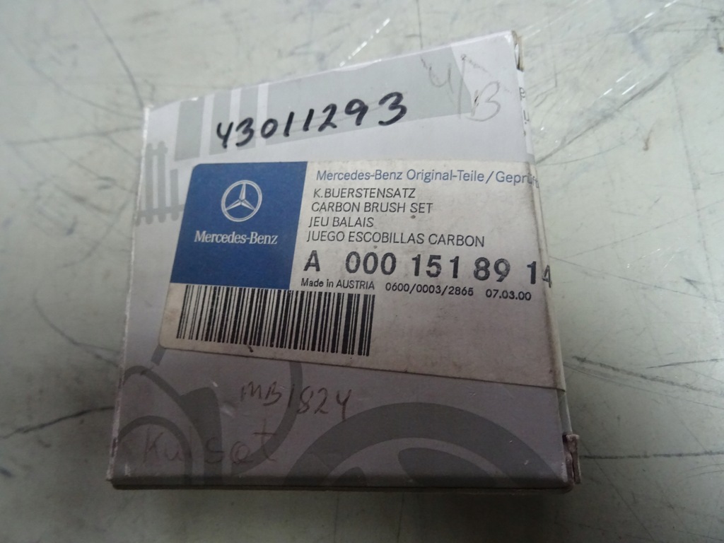 фото №5, Щітки стартер mercedes a0001518914oem