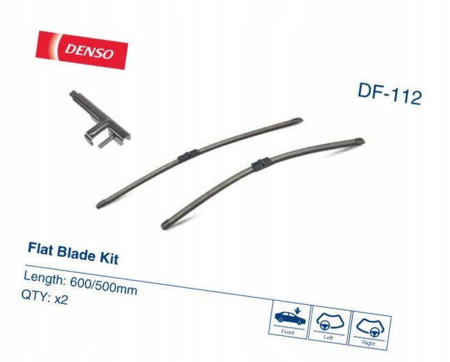 Купити Щітки двірник 600+500 плоске - denso df-112