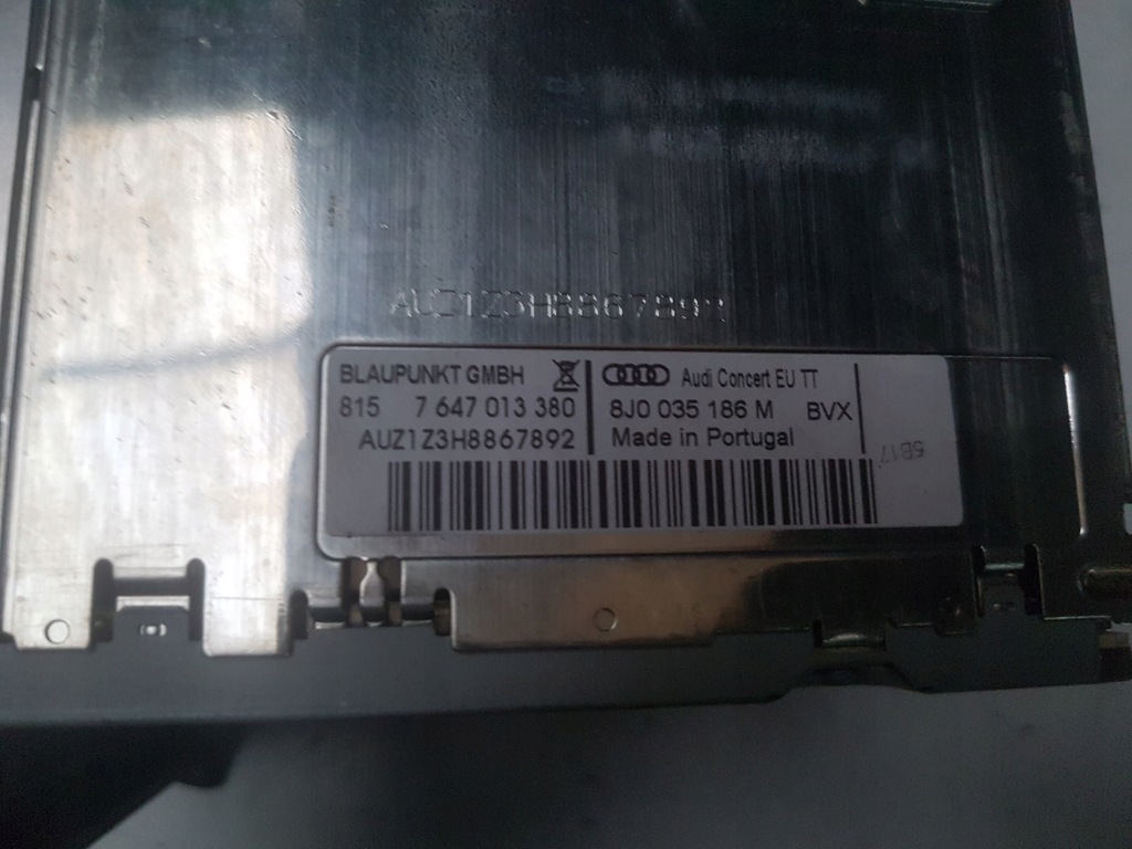 фото №4, Audi tt 8j 06-12r радио cd радиопроигрыватель concert