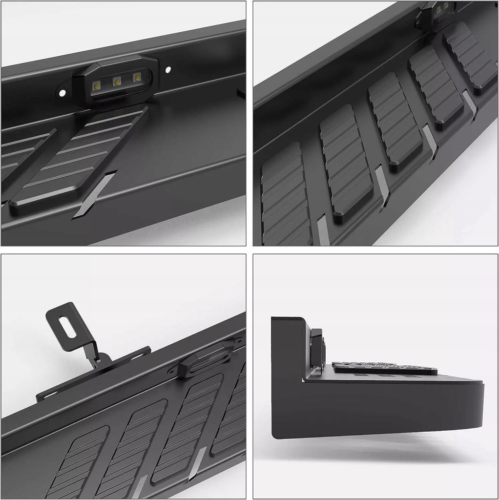 фото №13, Стальной пороги боковой с led – off-road – набор jeep wrangler jk 2007-2017