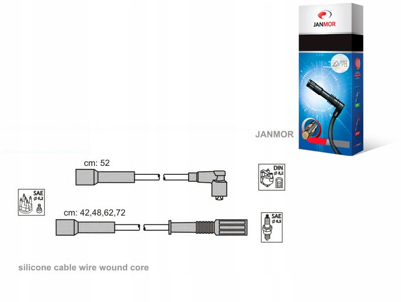 фото №1, Janmor провода зажигания 7596550 7691327 7730698