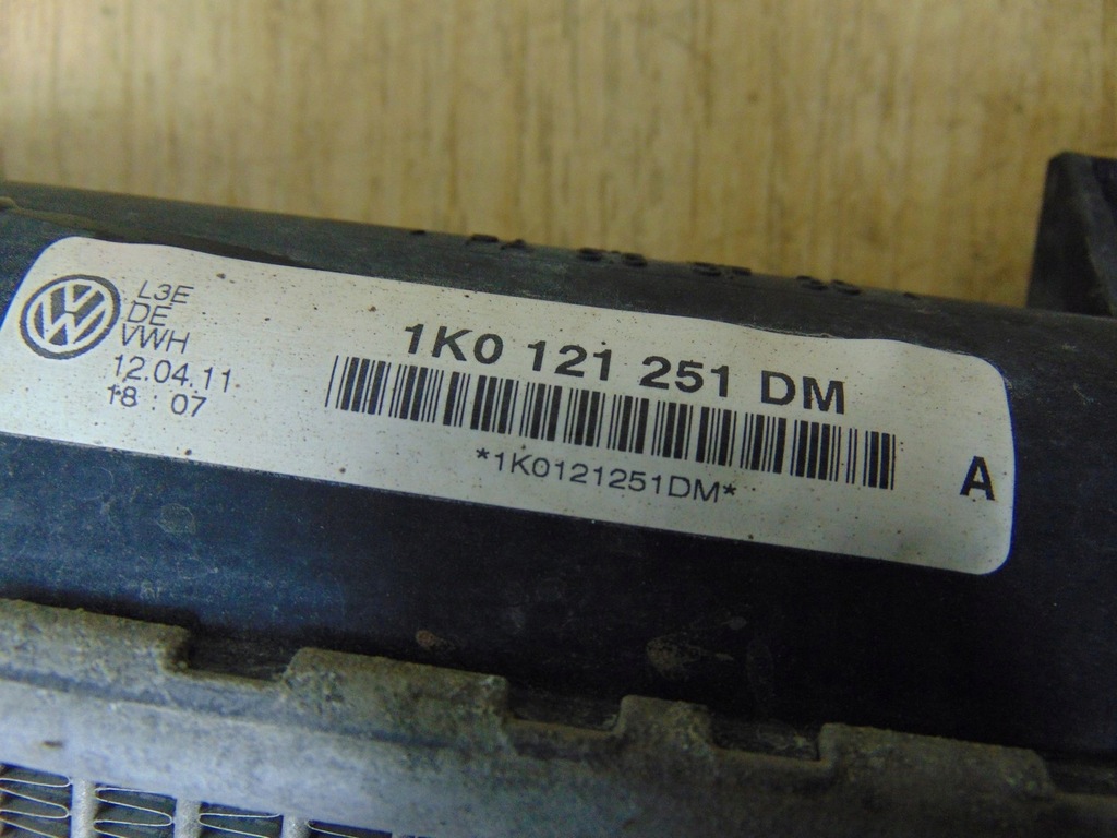 фото №15, Радиатор wody vw caddy iii 2.0 tdi 2010- 1k0121251dm