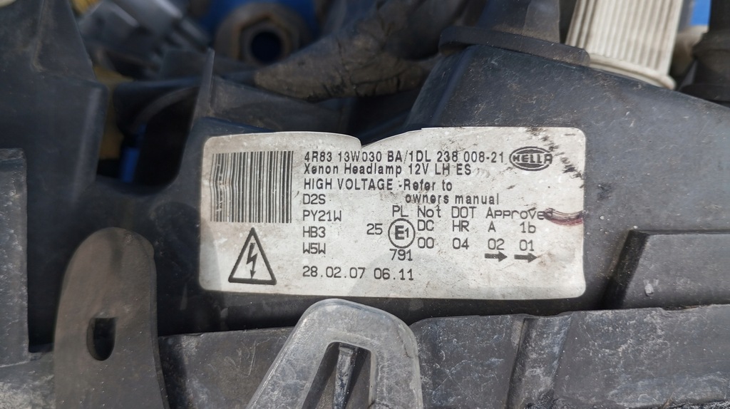 фото №11, Лампа фара левый перед eu 1dl238008 jaguar s type s-type ксенон