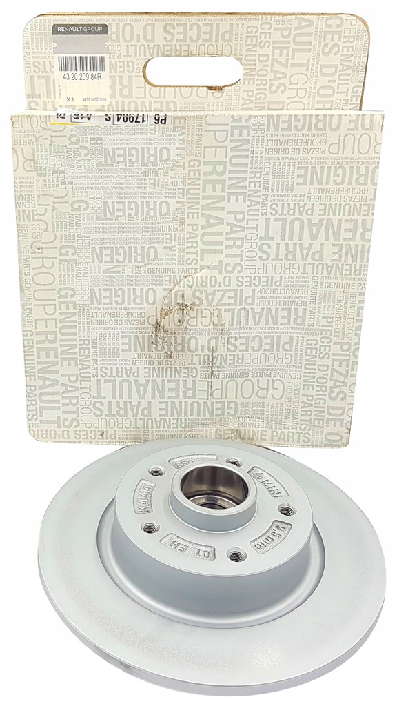фото №1, Oryg диск гальмівна задня оригінальний номер renault scenic iii grand scenic iii
