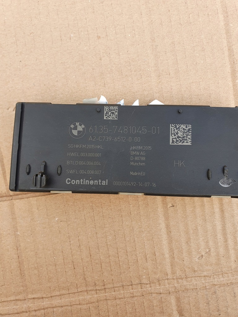 фото №8, Модуль блок управления задний крышки багажника bmw g01 g11 g12 g30 7481045
