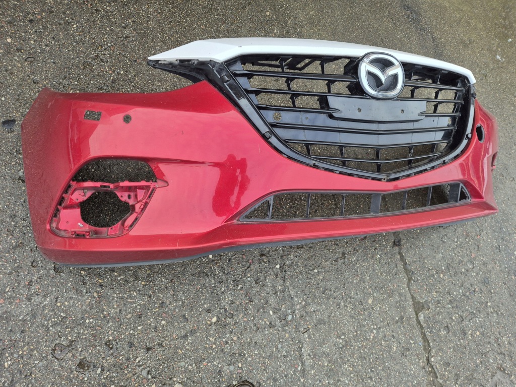 фото №1, Mazda 3 bm 13- бампер передний решётка радиатора
