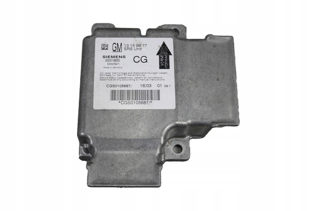 фото №1, Модуль датчик подушок подушка безпеки opel signum vectra c