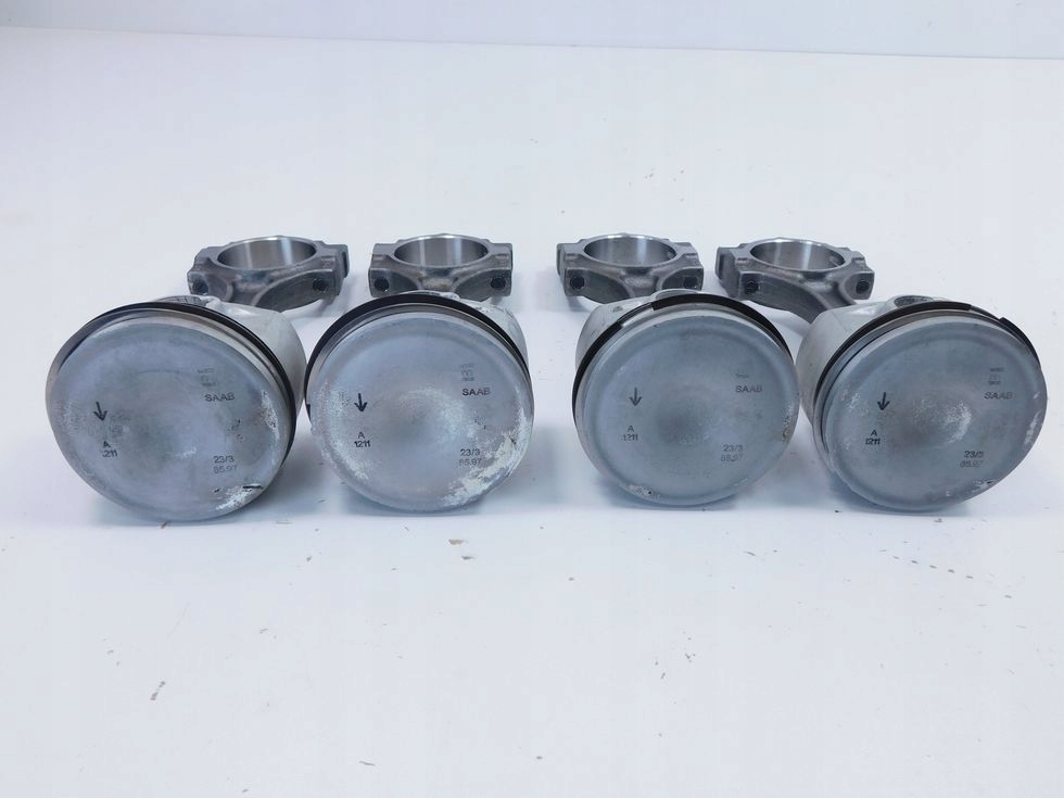 фото №11, 4x поршень шатун saab 9-3 93 ii 2.0t opel vectra c signum