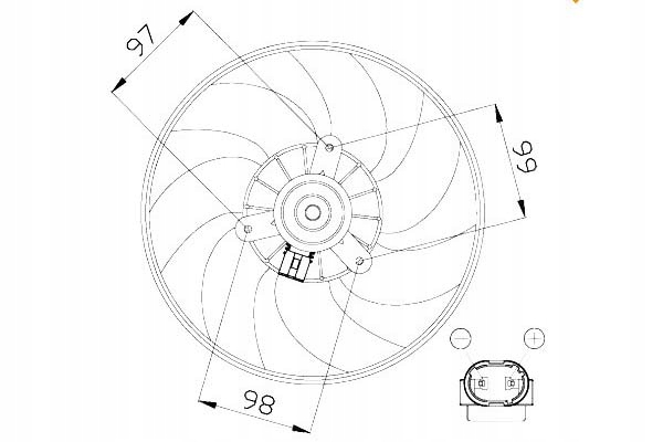 Nrf вентилятор радіатора renault clio 01-, megane Ціна