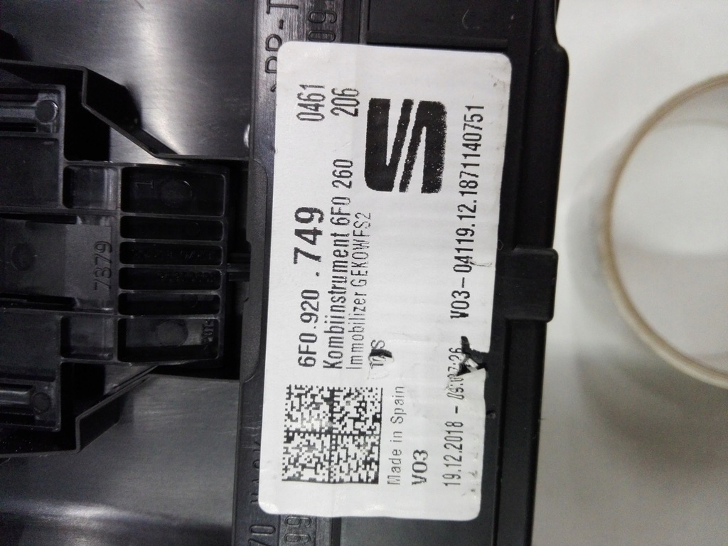 фото №7, Seat ibiza v 6f 17- лічильник приладова панель europa 6f0920749