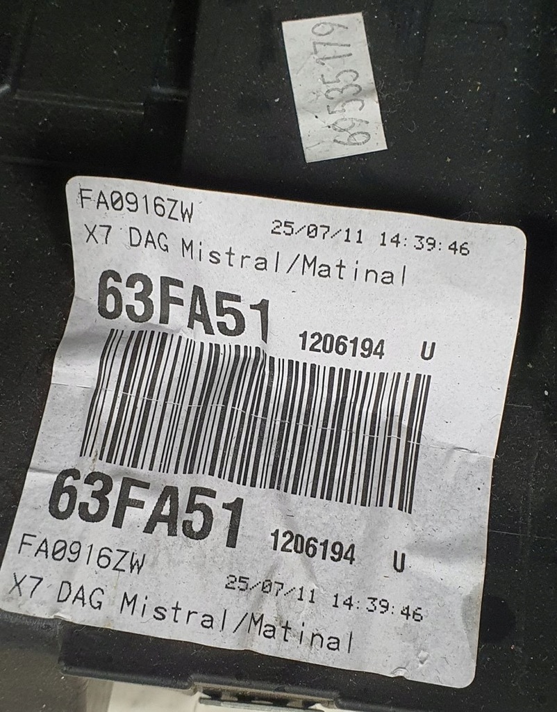 фото №5, Приборная панель приборная консоль citroen c5 iii x7 europa