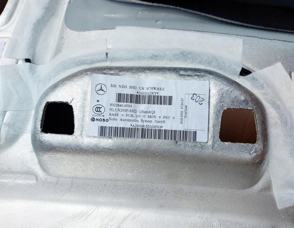 фото №8, Mercedes eqc n293 w293 21r. стеля обшивка стійка комплект a2936905200